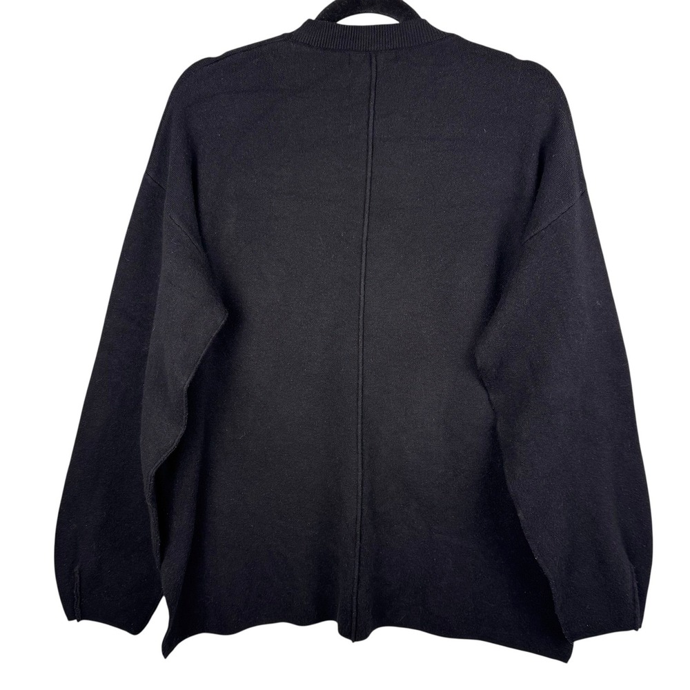 Lulus Sweater Small Oversized Black Knit Pullover Relaxed Fit Long Sleeve‎ - Picture 10 of 13